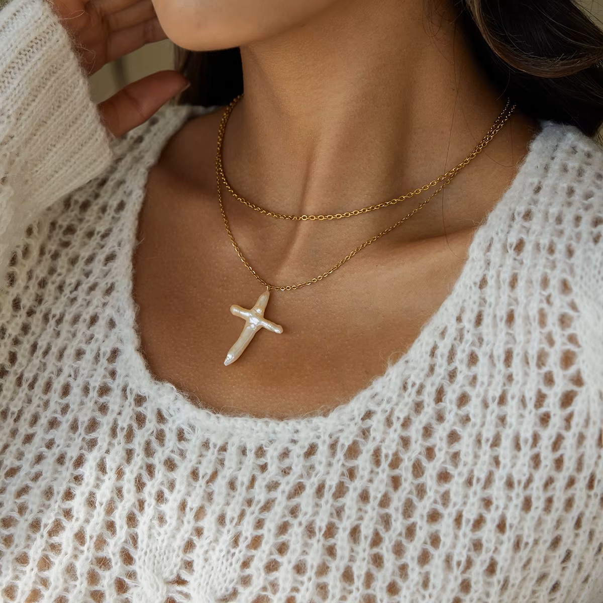 Detail kříže Pearl Cross